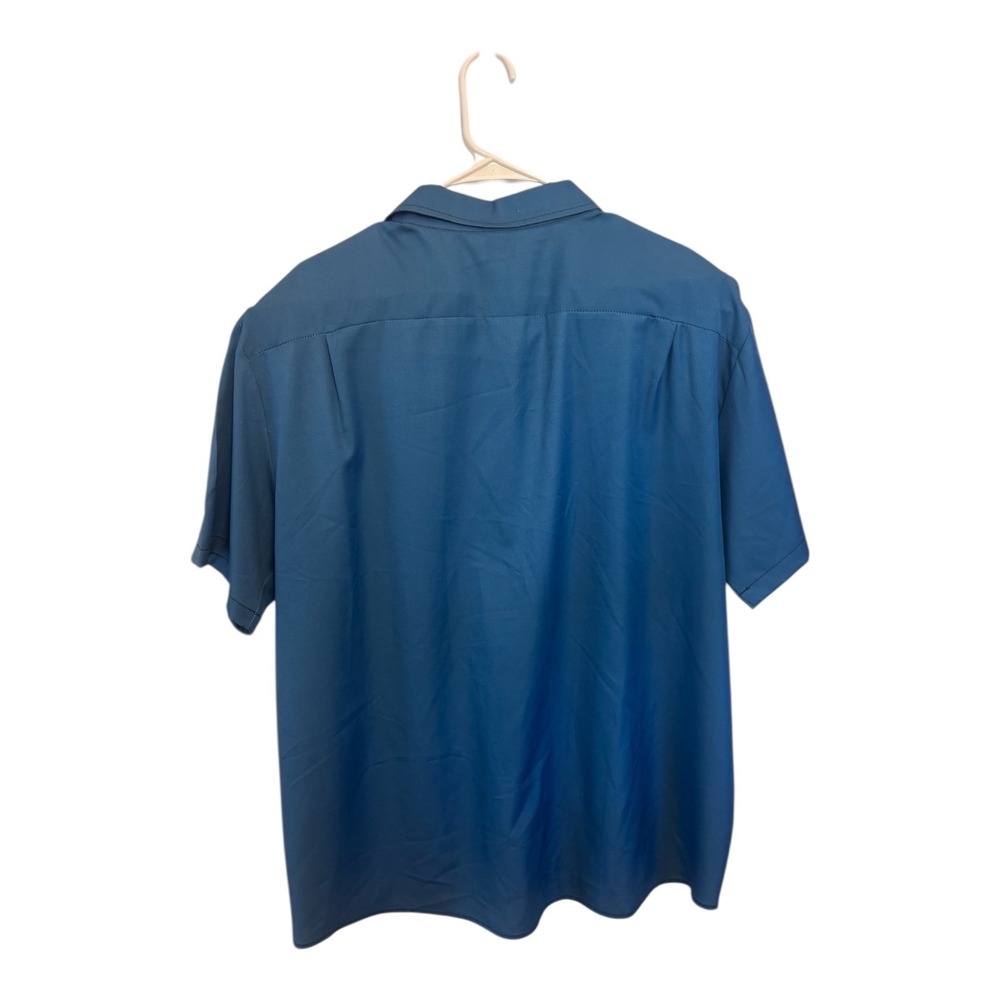 Hardaddy Mens XL Blue Atomic Starburst Bowling Shirt Retro Rockabilly 1442660# - Picture 2 of 9